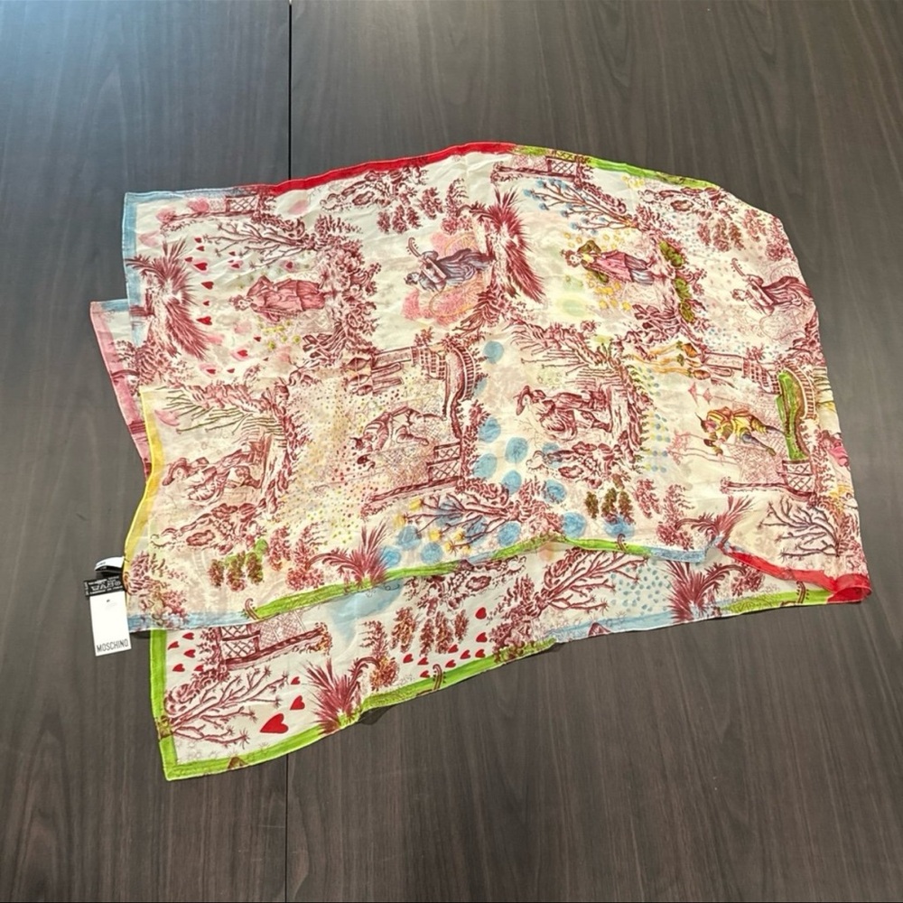 Vintage Moschino Larioseta Silk Scark